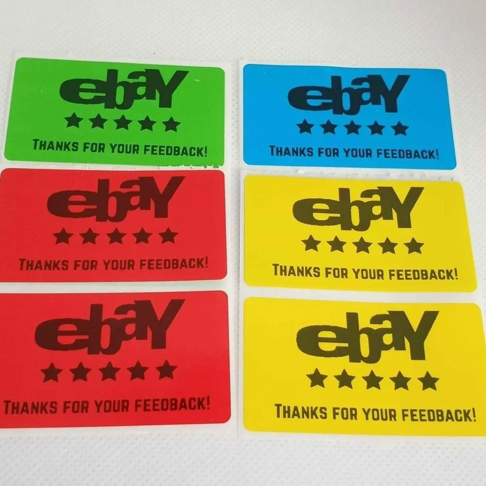 💙100 EBAY Thanks- Shipping Labels Thermal Packaging Stickers 2.25